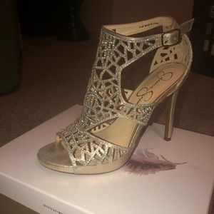 Gold Jessica Simpson Heels